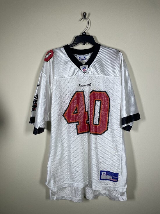 Reebok Other - Mike Alstott #40 Reebok Tampa Bay Buccaneers Jersey White L On-Field!